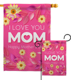 Happy Mother's Day - Mother's Day Summer Vertical Impressions Decorative Flags HG192368 Made In USA