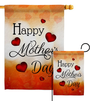 Happy Mommy Day - Mother's Day Summer Vertical Impressions Decorative Flags HG192571 Made In USA