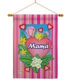 Mamá - Mother's Day Summer Vertical Impressions Decorative Flags HG115078S Made In USA