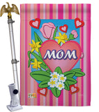 Mom - Mother's Day Summer Vertical Impressions Decorative Flags HG115078 Made In USA