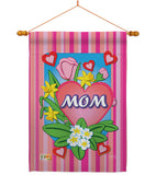 Mom - Mother's Day Summer Vertical Impressions Decorative Flags HG115078 Made In USA