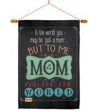 The World Mom - Mother's Day Summer Vertical Impressions Decorative Flags HG115122 Made In USA