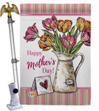 Mother Day Bouquet - Mother's Day Summer Vertical Impressions Decorative Flags HG115148 Made In USA