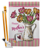 Mother Day Bouquet - Mother's Day Summer Vertical Impressions Decorative Flags HG115148 Made In USA