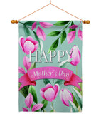 Happy Mother's Day - Mother's Day Summer Vertical Impressions Decorative Flags HG115173 Made In USA
