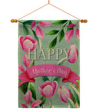 Happy Mother's Day - Mother's Day Summer Vertical Impressions Decorative Flags HG115173 Made In USA