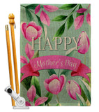 Happy Mother's Day - Mother's Day Summer Vertical Impressions Decorative Flags HG115173 Made In USA