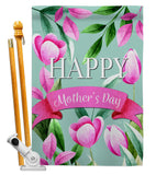 Happy Mother's Day - Mother's Day Summer Vertical Impressions Decorative Flags HG115173 Made In USA