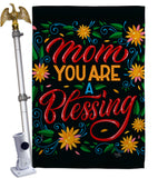 Mom You Are Blessing - Mother's Day Summer Vertical Impressions Decorative Flags HG115174 Made In USA