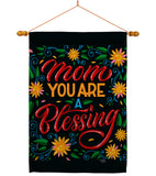 Mom You Are Blessing - Mother's Day Summer Vertical Impressions Decorative Flags HG115174 Made In USA