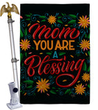 Mom You Are Blessing - Mother's Day Summer Vertical Impressions Decorative Flags HG115174 Made In USA