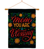 Mom You Are Blessing - Mother's Day Summer Vertical Impressions Decorative Flags HG115174 Made In USA