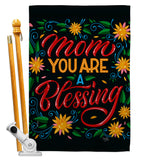 Mom You Are Blessing - Mother's Day Summer Vertical Impressions Decorative Flags HG115174 Made In USA