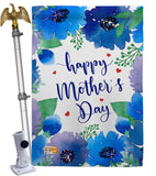 Royal Floral Mother's Day - Mother's Day Summer Vertical Impressions Decorative Flags HG137052 Made In USA