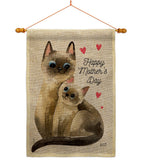 Kitty Mother's Day - Mother's Day Summer Vertical Impressions Decorative Flags HG137344 Made In USA