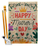Queen Mom - Mother's Day Summer Vertical Impressions Decorative Flags HG137375 Made In USA