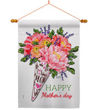 Mother Day Bouquet - Mother's Day Summer Vertical Impressions Decorative Flags HG137475 Made In USA