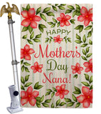 Mother & Nana - Mother's Day Summer Vertical Impressions Decorative Flags HG137501 Made In USA