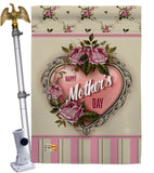 Rose Mother Day - Mother's Day Summer Vertical Impressions Decorative Flags HG192183 Made In USA