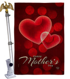 Love Mother's Day - Mother's Day Summer Vertical Impressions Decorative Flags HG192362 Made In USA