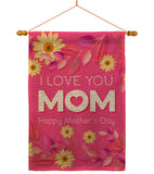 Happy Mother's Day - Mother's Day Summer Vertical Impressions Decorative Flags HG192368 Made In USA