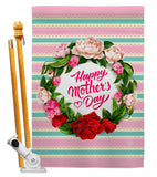 Roses Mother Day - Mother's Day Summer Vertical Impressions Decorative Flags HG192518 Made In USA