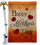 Happy Mommy Day - Mother's Day Summer Vertical Impressions Decorative Flags HG192571 Made In USA