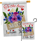 To the Best Mom - Mother's Day Summer Vertical Impressions Decorative Flags HG115137 Made In USA