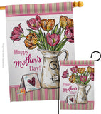 Mother Day Bouquet - Mother's Day Summer Vertical Impressions Decorative Flags HG115148 Made In USA