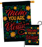 Mom You Are Blessing - Mother's Day Summer Vertical Impressions Decorative Flags HG115174 Made In USA