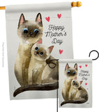 Kitty Mother's Day - Mother's Day Summer Vertical Impressions Decorative Flags HG137344 Made In USA