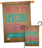 You're an Amazing Mother - Mother's Day Summer Vertical Impressions Decorative Flags HG191102 Made In USA