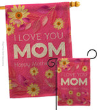 Happy Mother's Day - Mother's Day Summer Vertical Impressions Decorative Flags HG192368 Made In USA