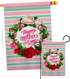 Roses Mother Day - Mother's Day Summer Vertical Impressions Decorative Flags HG192518 Made In USA