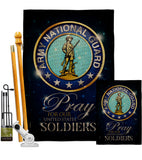 Pray United States Soldiers - Military Americana Vertical Impressions Decorative Flags HG120069 Made In USA