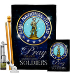 Pray United States Soldiers - Military Americana Vertical Impressions Decorative Flags HG120069 Made In USA