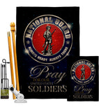 Pray United States Soldiers - Military Americana Vertical Impressions Decorative Flags HG120071 Made In USA