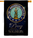 Pray United States Soldiers - Military Americana Vertical Impressions Decorative Flags HG120069 Made In USA