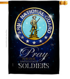 Pray United States Soldiers - Military Americana Vertical Impressions Decorative Flags HG120069 Made In USA