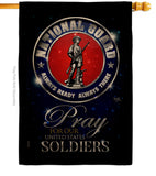 Pray United States Soldiers - Military Americana Vertical Impressions Decorative Flags HG120071 Made In USA