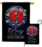 Pray United States Soldiers - Military Americana Vertical Impressions Decorative Flags HG120071 Made In USA