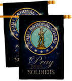 Pray United States Soldiers - Military Americana Vertical Impressions Decorative Flags HG120069 Made In USA