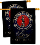 Pray United States Soldiers - Military Americana Vertical Impressions Decorative Flags HG120071 Made In USA