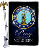 Pray United States Soldiers - Military Americana Vertical Impressions Decorative Flags HG120069 Made In USA