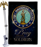 Pray United States Soldiers - Military Americana Vertical Impressions Decorative Flags HG120069 Made In USA