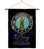 Pray United States Soldiers - Military Americana Vertical Impressions Decorative Flags HG120069 Made In USA