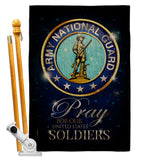 Pray United States Soldiers - Military Americana Vertical Impressions Decorative Flags HG120069 Made In USA