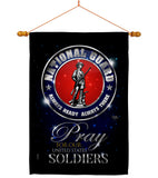 Pray United States Soldiers - Military Americana Vertical Impressions Decorative Flags HG120071 Made In USA