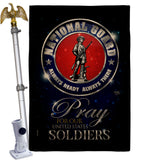 Pray United States Soldiers - Military Americana Vertical Impressions Decorative Flags HG120071 Made In USA