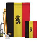 Belgium - Nationality Flags of the World Vertical Impressions Decorative Flags HG108098 Made In USA